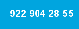 922 904 28 55 922 904 28 55